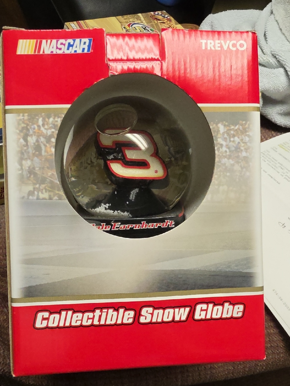 Nascar Red and Black Number 3 Collectible Snow Globe Dale Earnhardt